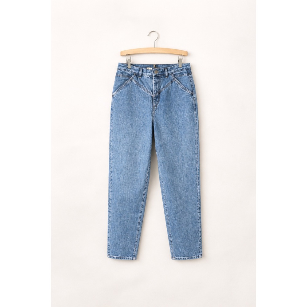 Vintage Roper Blue Denim High Waisted Mom Jeans Size 17/18 Made in USA Bareback